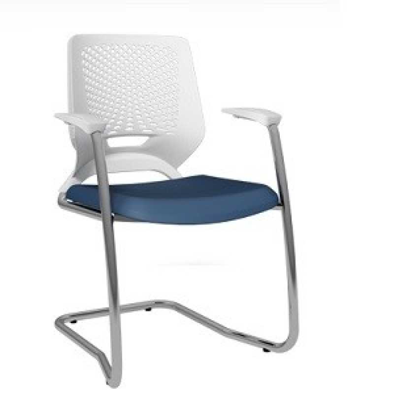 Cadeira Beezi Fixa com 4 Pés com Braço Preço Vila Matilde - Cadeira Secretária Sky L Duplo