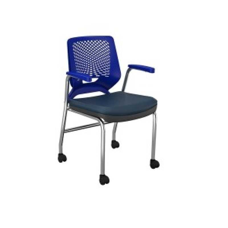 Cadeira Beezi Fixa com 4 Pés com Braço Valores Jardim Paulista - Cadeira Secretária Giratórias com Braço