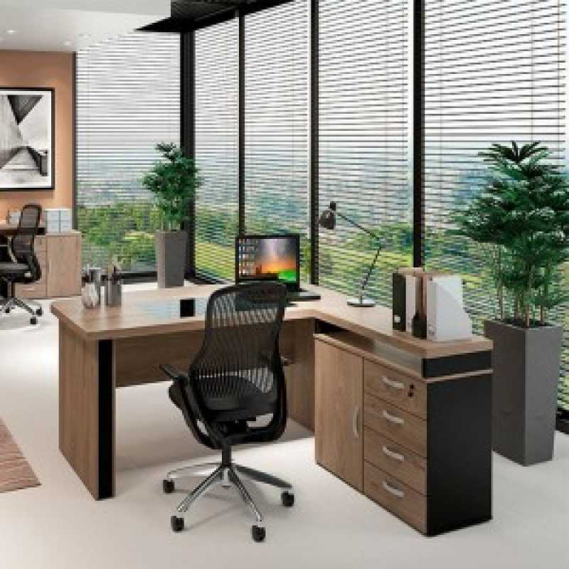 Mesa para Escritório com Gaveta com Vidro Preços Vila Matilde - Mesa Diretoria com Armário