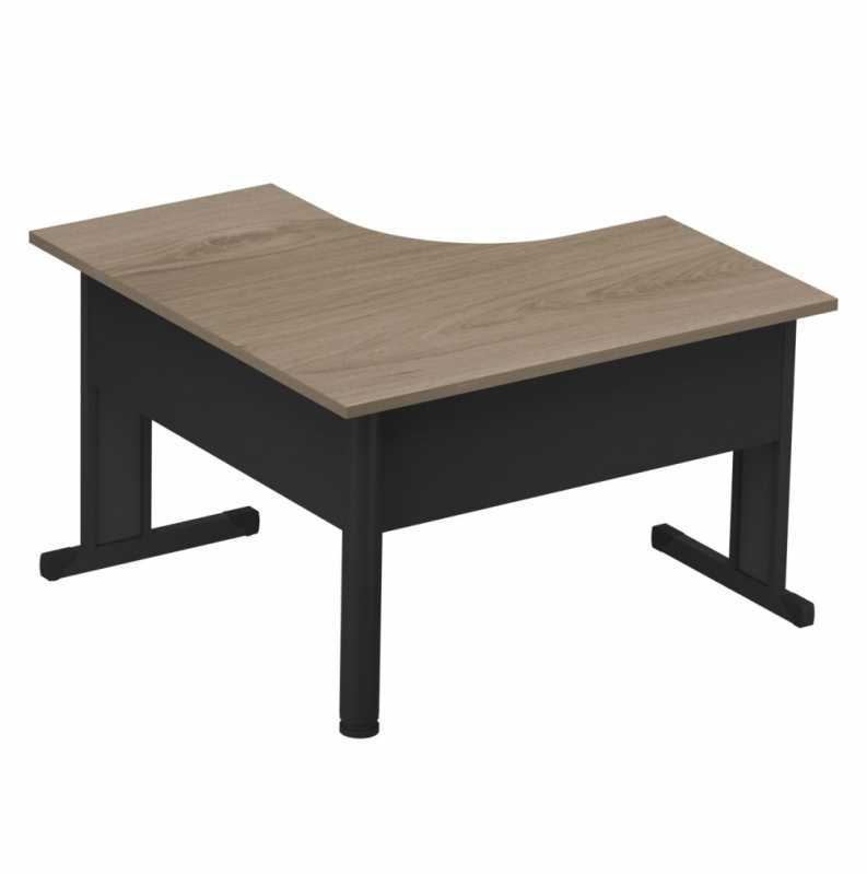 Mesa para Escritório de Canto Pequena Barra Funda - Mesa para Escritório com Gaveta