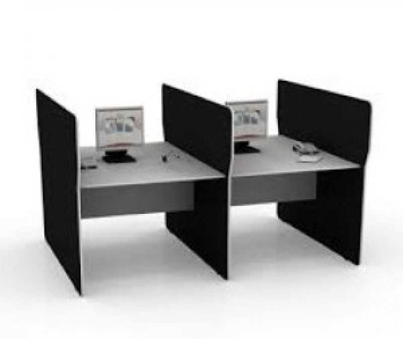 Mesa para Escritório Plataforma 2 Lugares Preços Jaçanã - Mesa Plataforma Individual