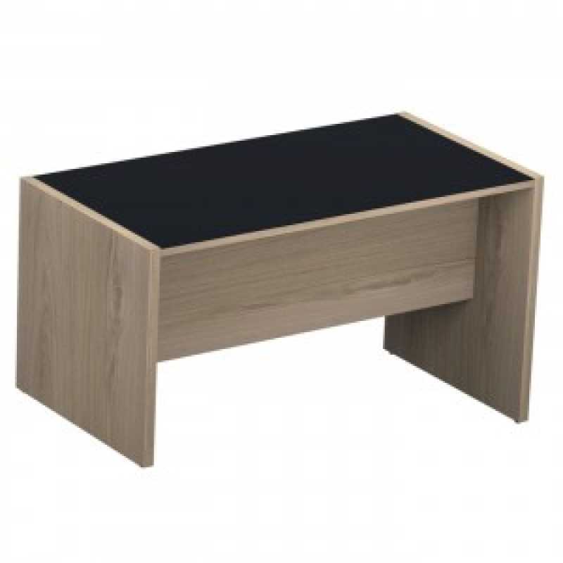 Mesa para Escritório sem Gaveta com Vidro Valor Vila Curuçá - Mesa Reta Pedestal 4 Gavetas com Vidro