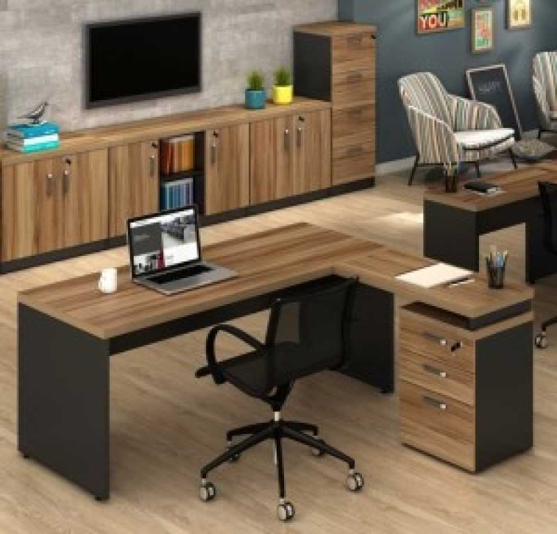 Mesa para Escritórios em L Valor Bela Vista - Mesa para Escritório sem Gaveta com Vidro