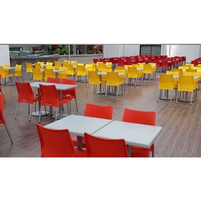 Mesa para Refeitório com Cadeiras Valor Jardim Paulista - Mesa para Refeitório