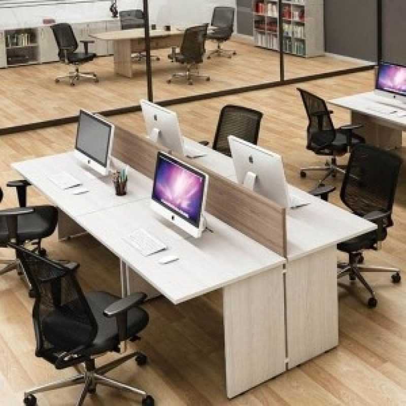 Mesa Plataforma de Trabalho Vila Medeiros - Mesa para Escritório Plataforma 2 Lugares