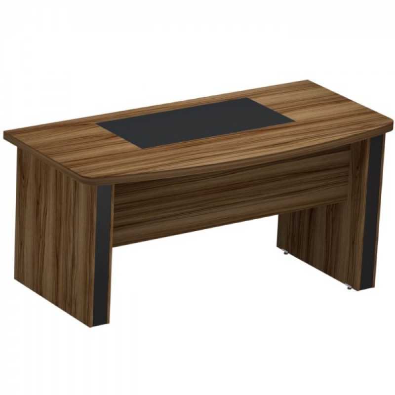 Qual o Preço de Mesa para Escritório sem Gaveta com Vidro Vila Matilde - Mesa com Gaveteiro Pedestal 3 Gavetas