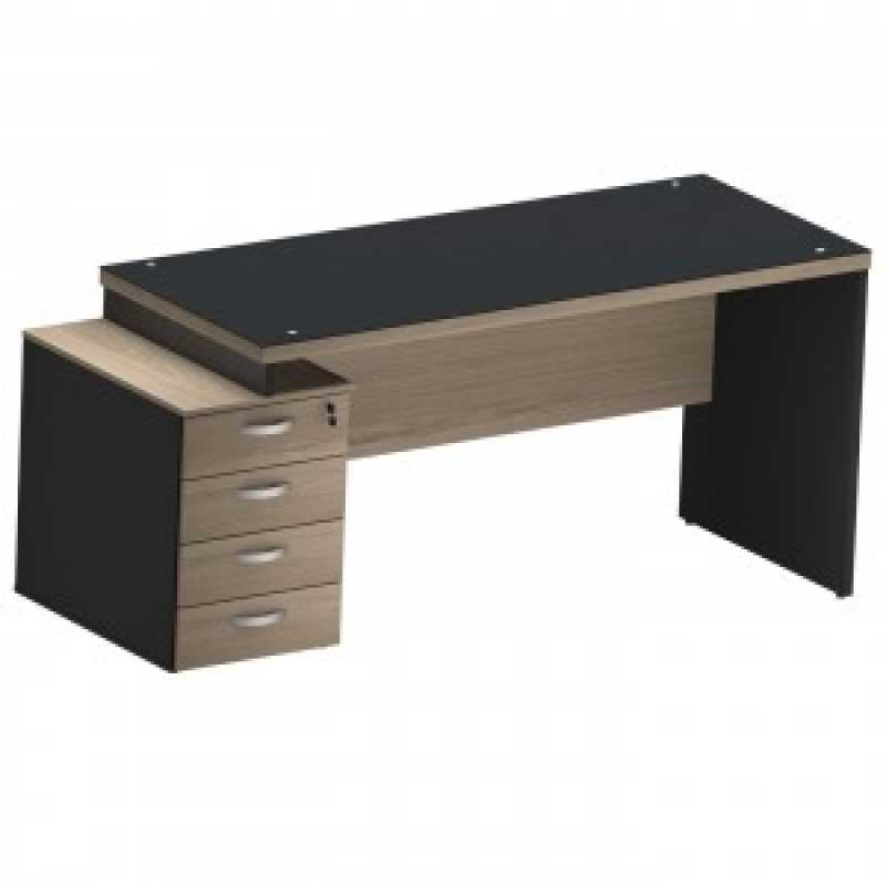 Qual o Preço de Mesa Reta Pedestal 4 Gavetas Paraíso - Mesa Angular Pé Painel