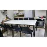 mesa para refeitório de madeira preço Vila Leopoldina