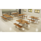 mesa para refeitório de madeira valor Morumbi